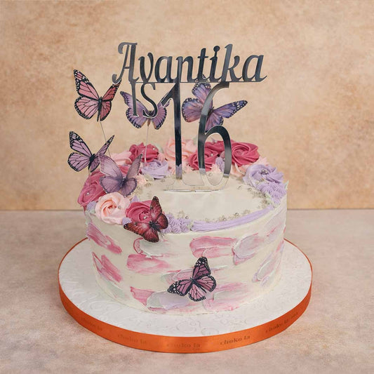 Blush Butterfly Love Cake