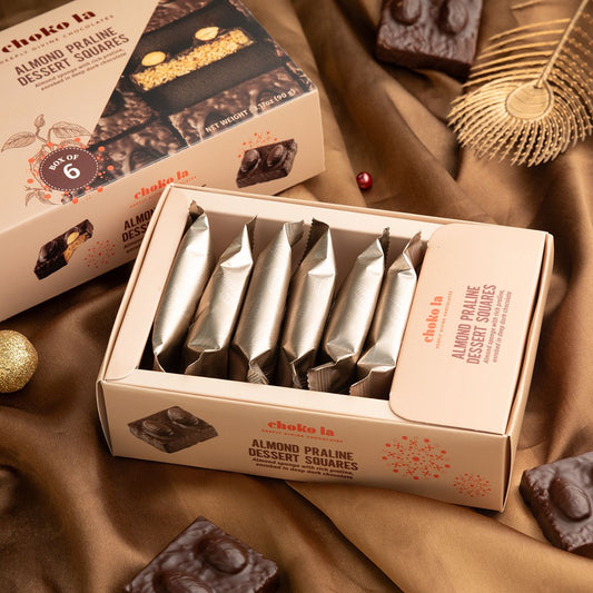 Choko La Almond Praline Dessert Squares