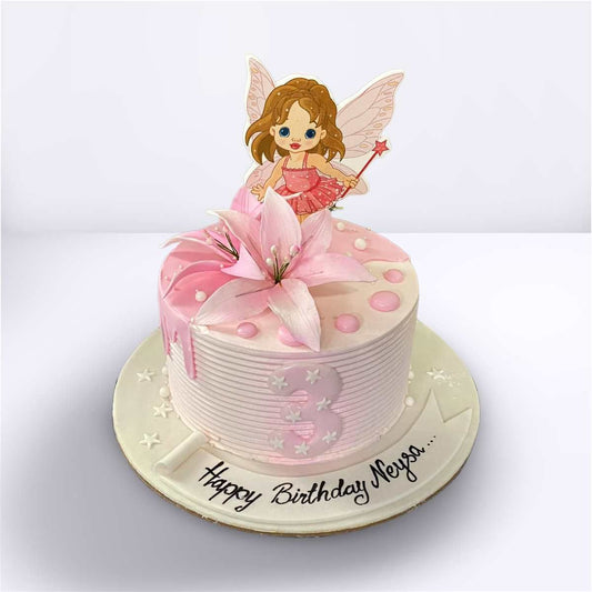 Pink Petal Paradise Cake