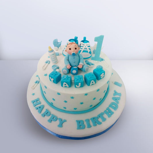 Baby Boy Theme Cake