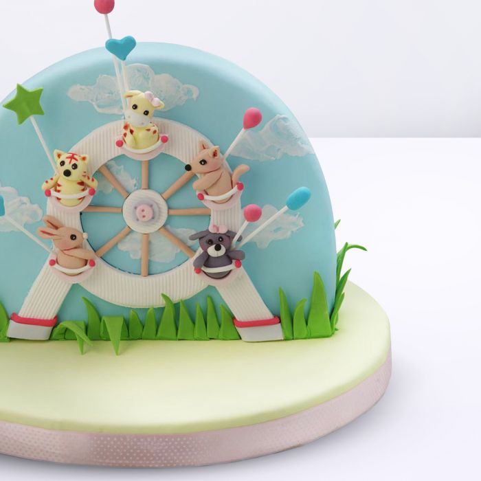 Ferris Wheel Baby Shower Cake
