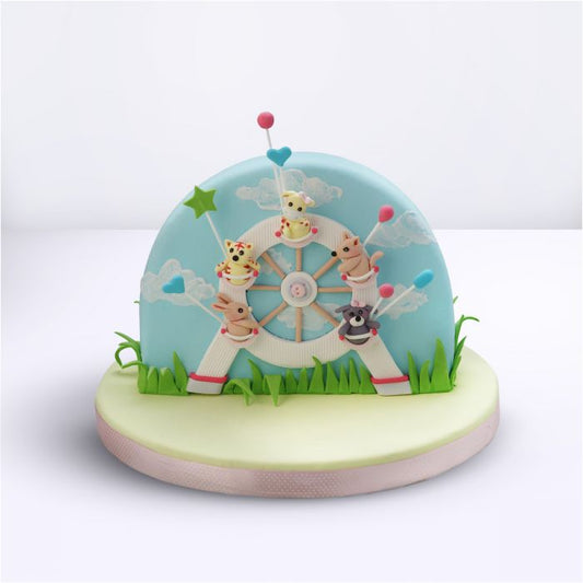 Ferris Wheel Baby Shower Cake