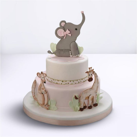 Jungle Safari Baby Shower Cake