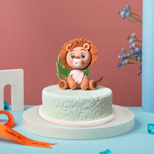 Lion Greeting Cake