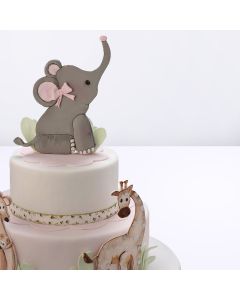 Jungle Safari Baby Shower Cake