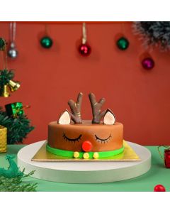 Choko La Reindeer Greeting Cake